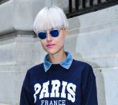 Il caschetto corto in versione femminile: streetstyle